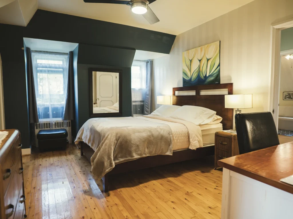 Suite lit queen size gite